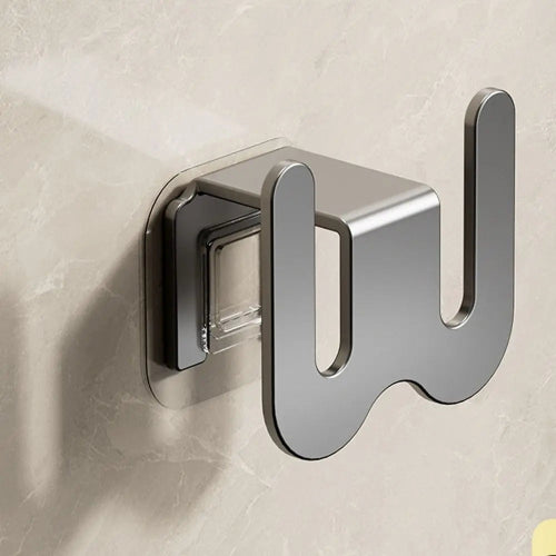 Suport papuci baie perete fara gaurire – organizator incaltaminte multifunctional, inox