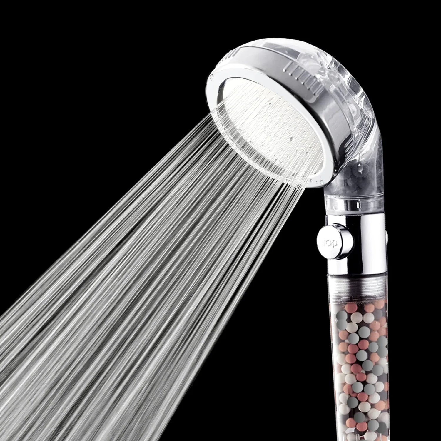cap dus cu 3 functii si filtru presiune mare economisire apa pentru baie