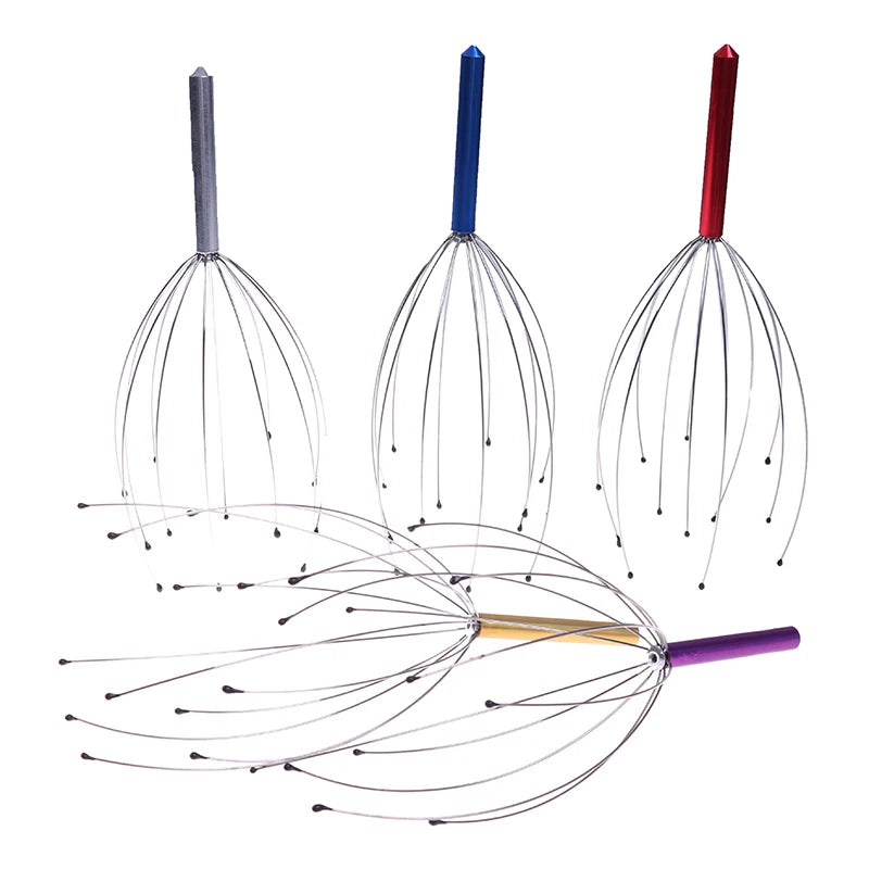 masaj scalp tip octopus manual pentru cap si gat anti stres si stimulare circulatie