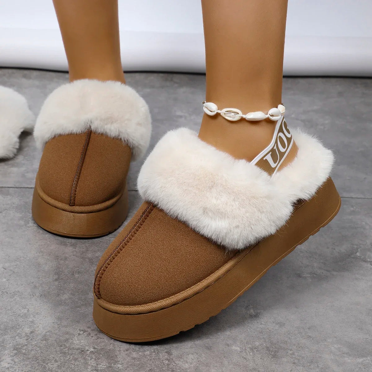 papuci dama din piele intoarsa cu platforma sandale casual confortabile pentru exterior