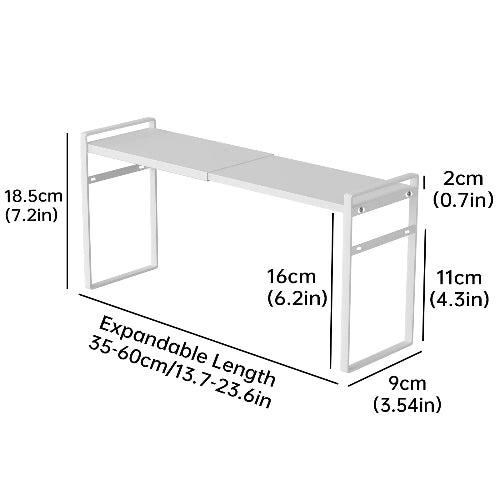 Organizator dulap baie reglabil metalic – suport depozitare cosmetice si accesorii