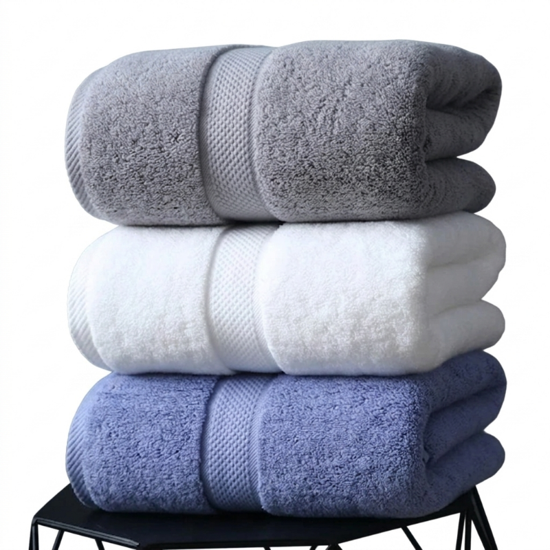 prosop baie din bumbac 100% mare moale si absorbant pentru casa hotel si spa