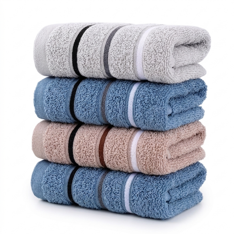 set prosoape din bumbac 100% moi si absorbante pentru baie casa sau camping in culori variate