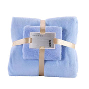 set 2 prosoape baie coral velvet moi si absorbante pentru casa hotel si spa