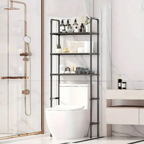 raft depozitare baie peste toaleta cu 3 niveluri organizator multifunctional economisire spatiu