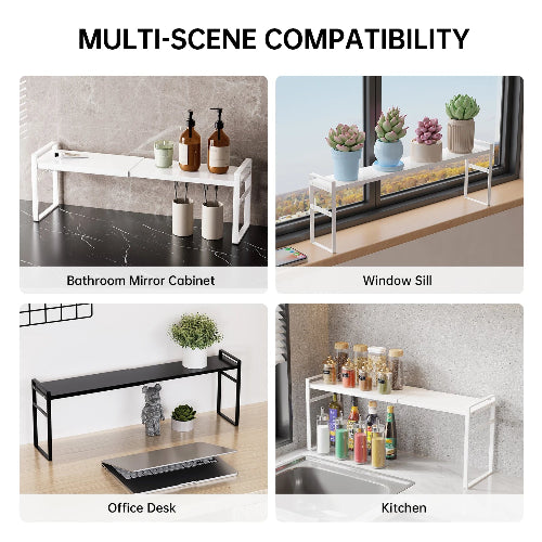 Organizator dulap baie reglabil metalic – suport depozitare cosmetice si accesorii