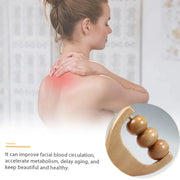 Rola masaj lemn pentru corp – trigger point gat, spate, picioare si relaxare