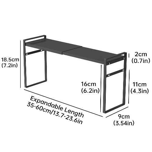 Organizator dulap baie reglabil metalic – suport depozitare cosmetice si accesorii