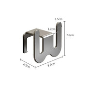 Suport papuci baie perete fara gaurire – organizator incaltaminte multifunctional, inox
