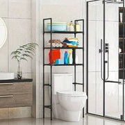 Raft baie peste toaleta 3 niveluri – organizator multifunctional economisire spatiu