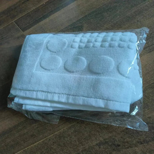 Covoras baie bumbac 100% antiderapant 50x80cm – prosop podea absorbant hotel SPA, lavabil