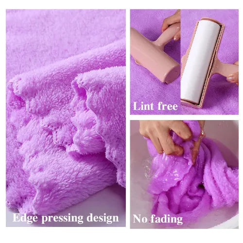 Set 2 prosoape baie super absorbante coral velvet – moi si pufoase pentru casa, hotel si SPA