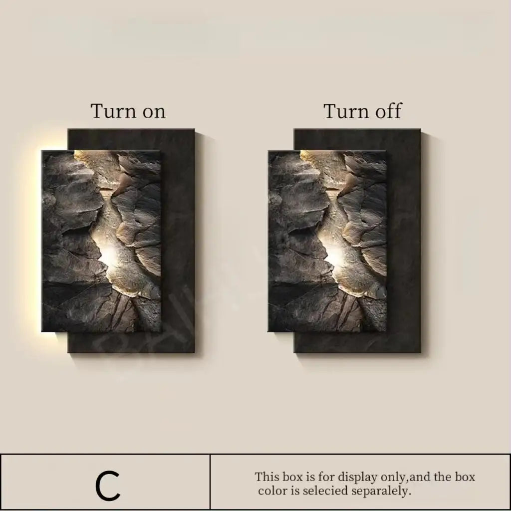 Aplica LED decorativa cu efect tablou – lampa perete moderna pentru living, hol si dormitor
