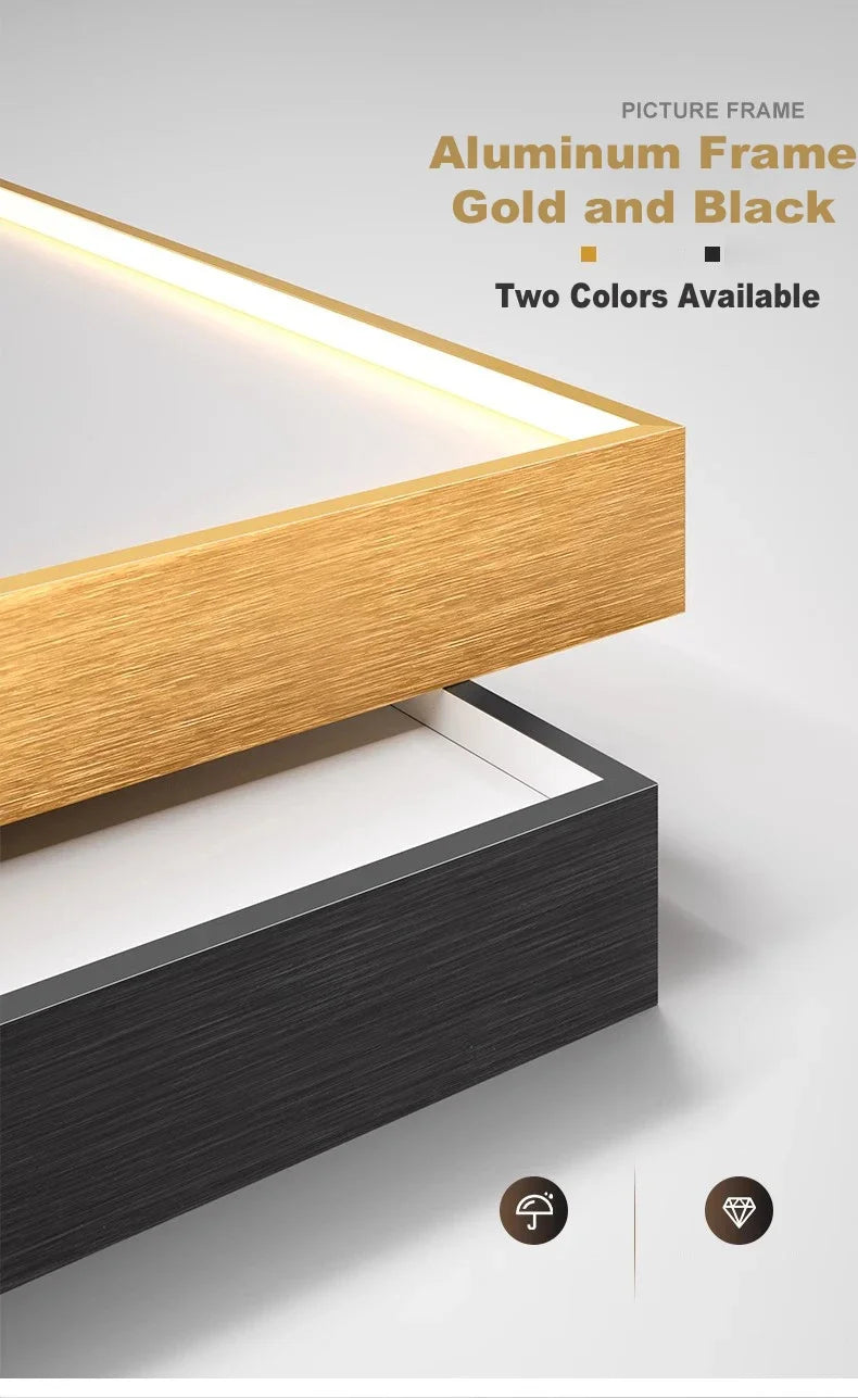 Aplica LED perete cu tablou abstract – decor modern pentru living, hol si dining