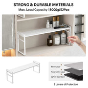 Organizator dulap baie reglabil metalic – suport depozitare cosmetice si accesorii
