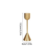 Suport lumanari auriu metalic – elegant pentru masa, nunta si decor evenimente