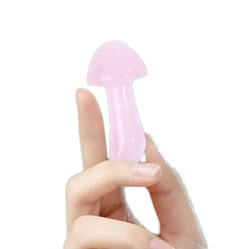 Placa Gua Sha cuart roz ingrijire ten – masaj facial corporal anti-rid, lifting natural