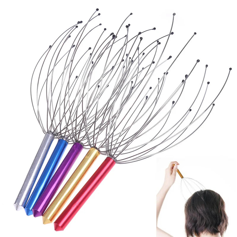 Masaj scalp tip octopus – aparat manual pentru cap si gat anti stres si relaxare
