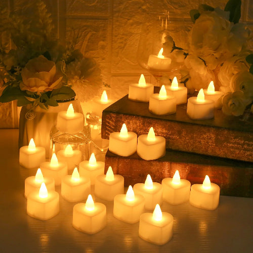 Set lumanari LED petale trandafir – lumina calda decor romantic si evenimente speciale