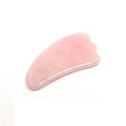 Placa Gua Sha cuart roz ingrijire ten – masaj facial corporal anti-rid, lifting natural