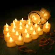 Set lumanari LED petale trandafir – lumina calda decor romantic si evenimente speciale