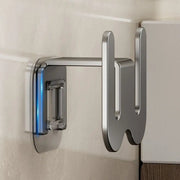 Suport papuci baie perete fara gaurire – organizator incaltaminte multifunctional, inox