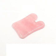 Placa Gua Sha cuart roz ingrijire ten – masaj facial corporal anti-rid, lifting natural