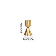 Suport lumanari auriu metalic – elegant pentru masa, nunta si decor evenimente