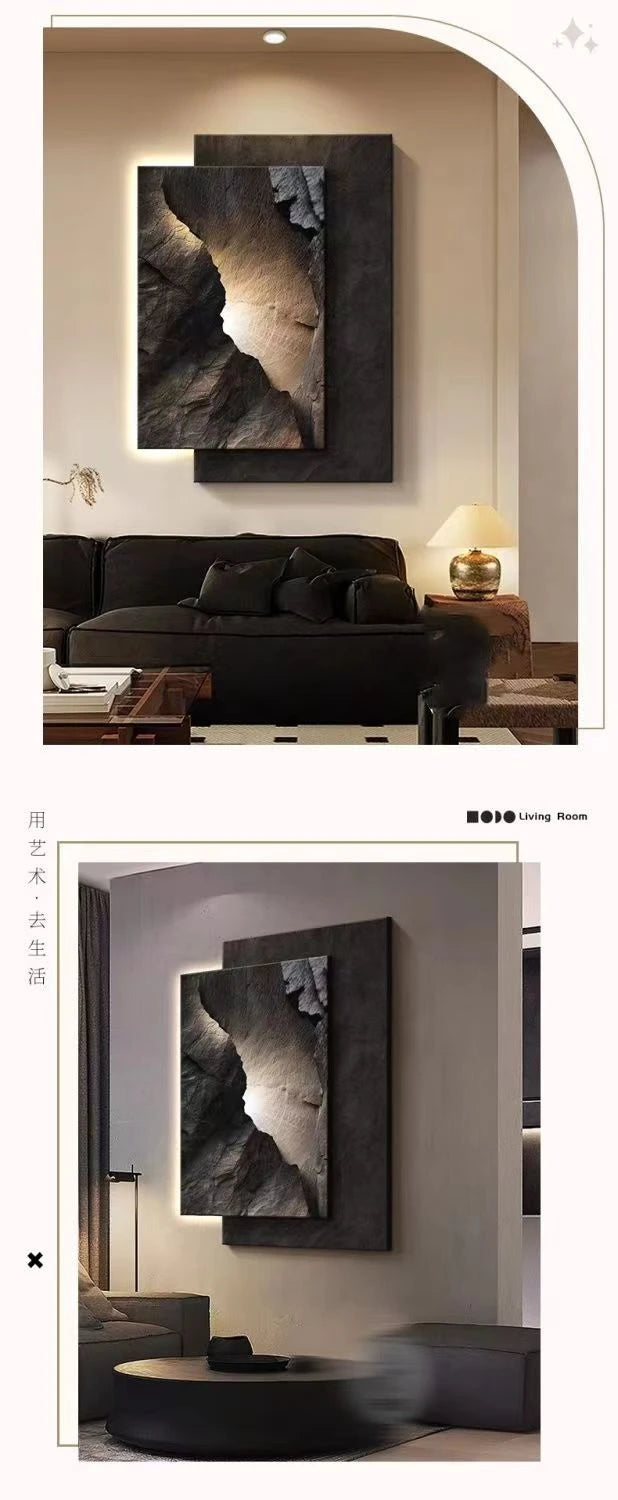 Aplica LED decorativa cu efect tablou – lampa perete moderna pentru living, hol si dormitor