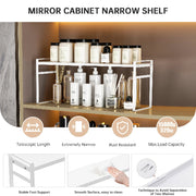 Organizator dulap baie reglabil metalic – suport depozitare cosmetice si accesorii