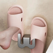 Suport papuci baie perete fara gaurire – organizator incaltaminte multifunctional, inox