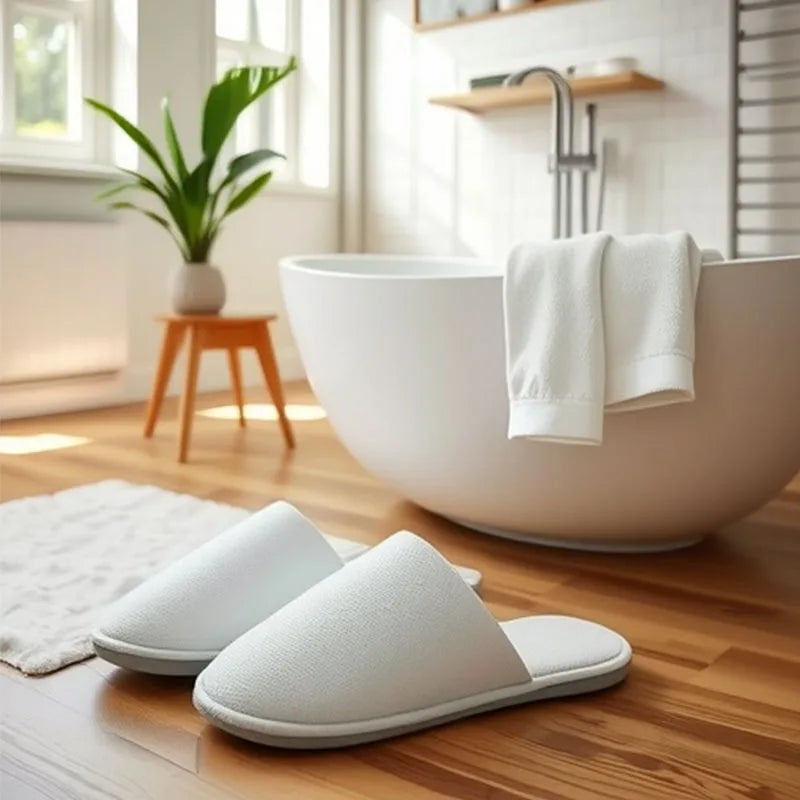 Papuci de unica folosinta antiderapanti – papuci comozi pentru baie, hotel si SPA set 1-20 buc