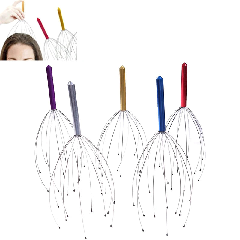 Masaj scalp tip octopus – aparat manual pentru cap si gat anti stres si relaxare