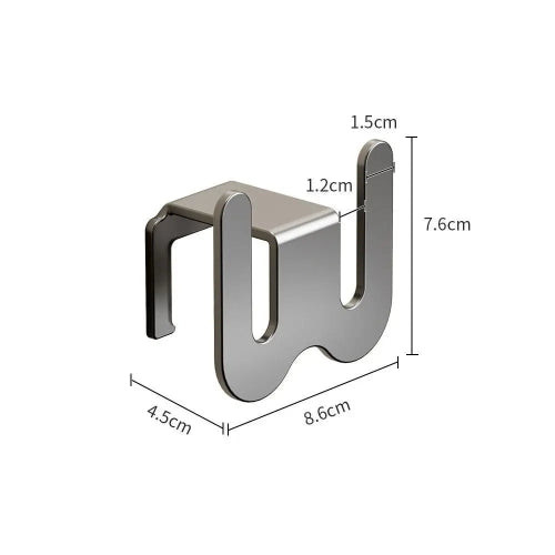Suport papuci baie perete fara gaurire – organizator incaltaminte multifunctional, inox
