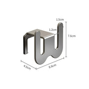 Suport papuci baie perete fara gaurire – organizator incaltaminte multifunctional, inox