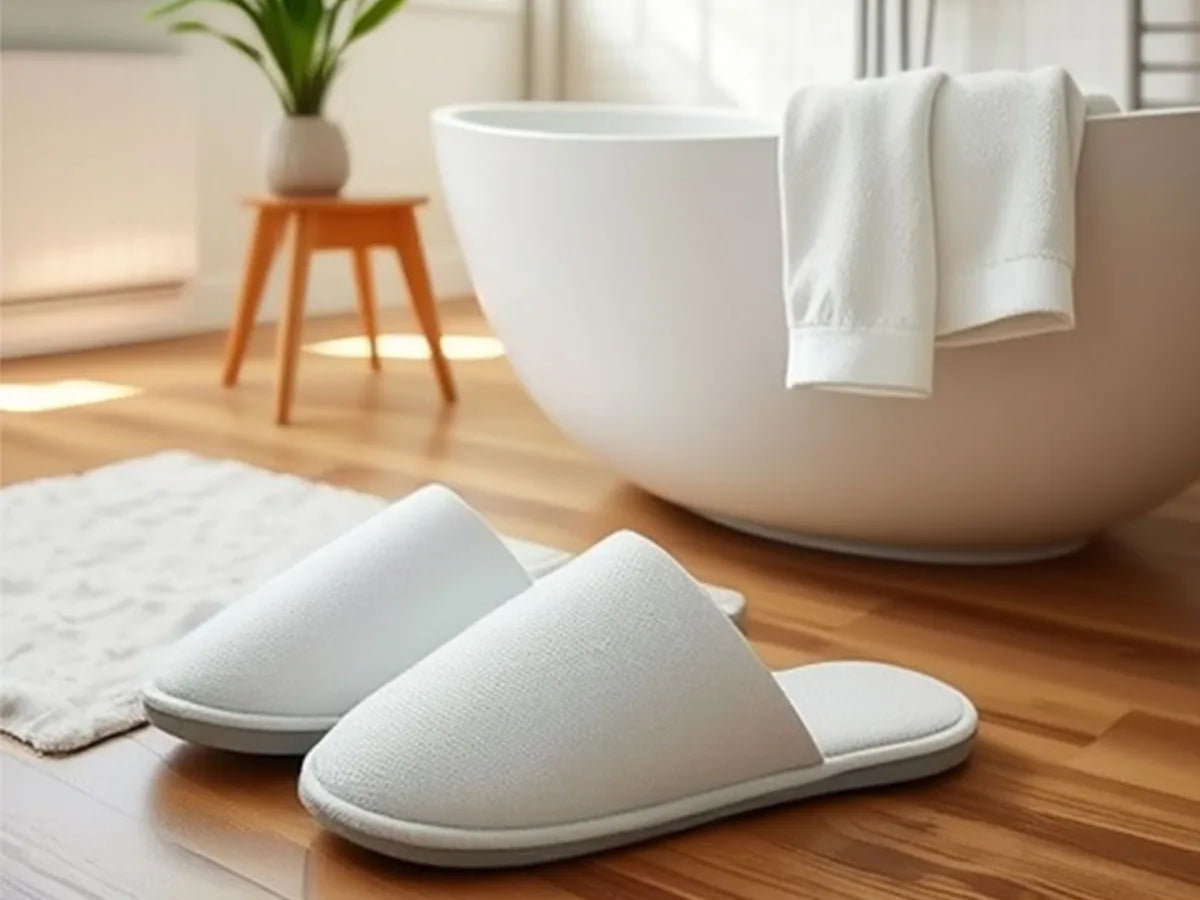 Papuci de unica folosinta antiderapanti – papuci comozi pentru baie, hotel si SPA set 1-20 buc